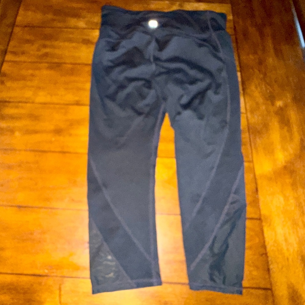 GapFit Blackout Technology Leggings Women's Medium Black High Rise Mesh Athletic